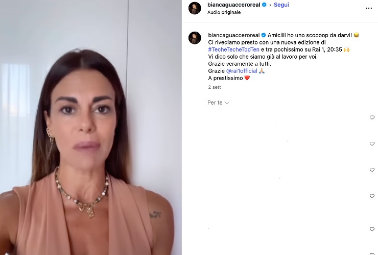post IG di bianca guaccero