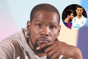 durant e nel cerchio messi e ronaldo