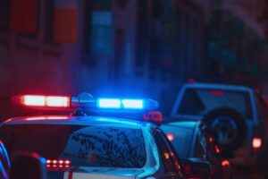 polizia e auto