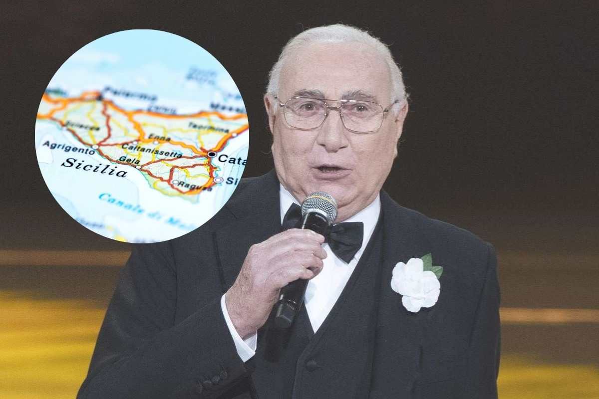 pippo baudo e mappa sicilia